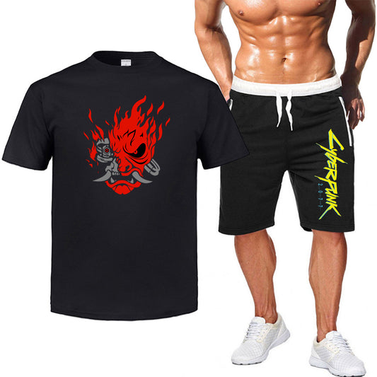 Conjunto Camiseta e Shorts Cyberpunk